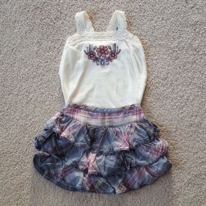 GAP tank top and skirt